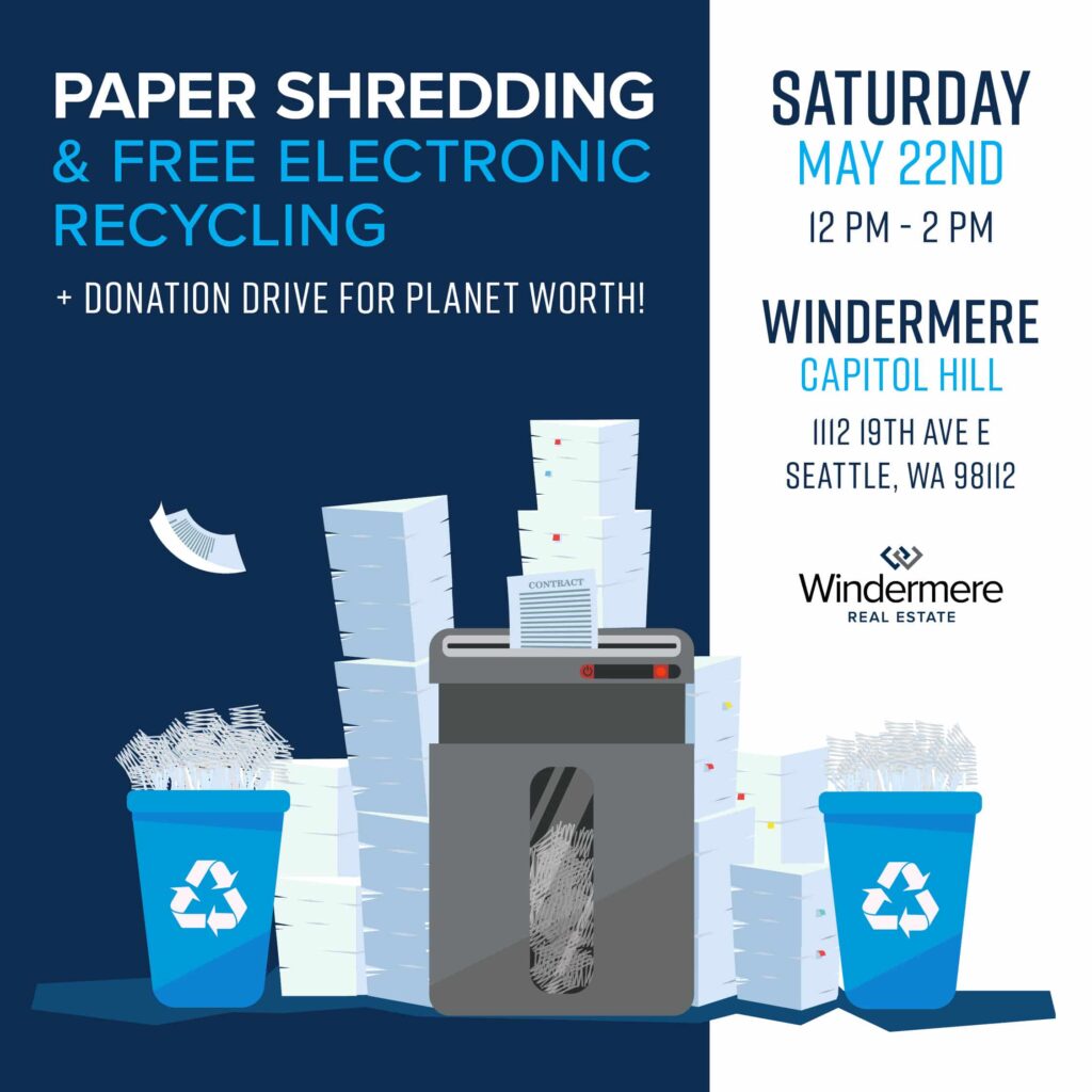 Free Document Shredding and Electronic Recycling Event